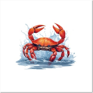 Red Crab Posters and Art